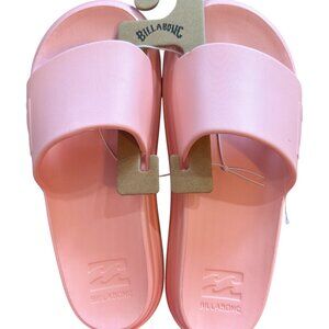 NWT Billabong Cloud Eva Recovery Slide Pink Platform Sandals Size 8